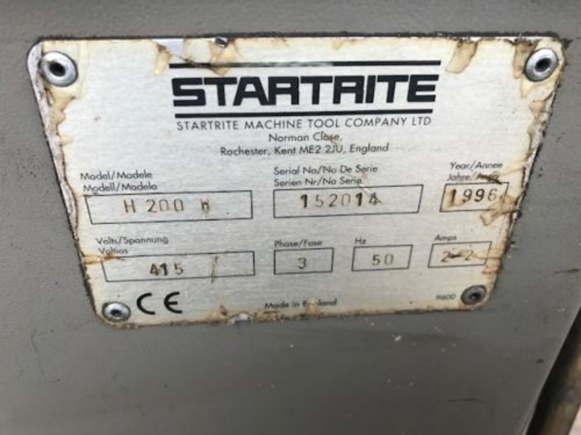 Startrite H200W Horizontal Bandsaw, three phase, w - Image 3 of 6