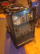 Blumig 353C 3PH Compact Mig Welder, serial no. 215-4835956, solid wires 0.8-1.2mm, 2T, 4T and spot
