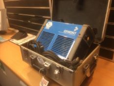 Cemont Puma 150 Welder, with leads and aluminium case, weight 10kg, welding current range 5-150amps,