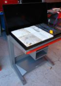Flamefast Brazing Bench, serial no. 395, with Draw heavy duty brazing bench and firebrick top (Ex