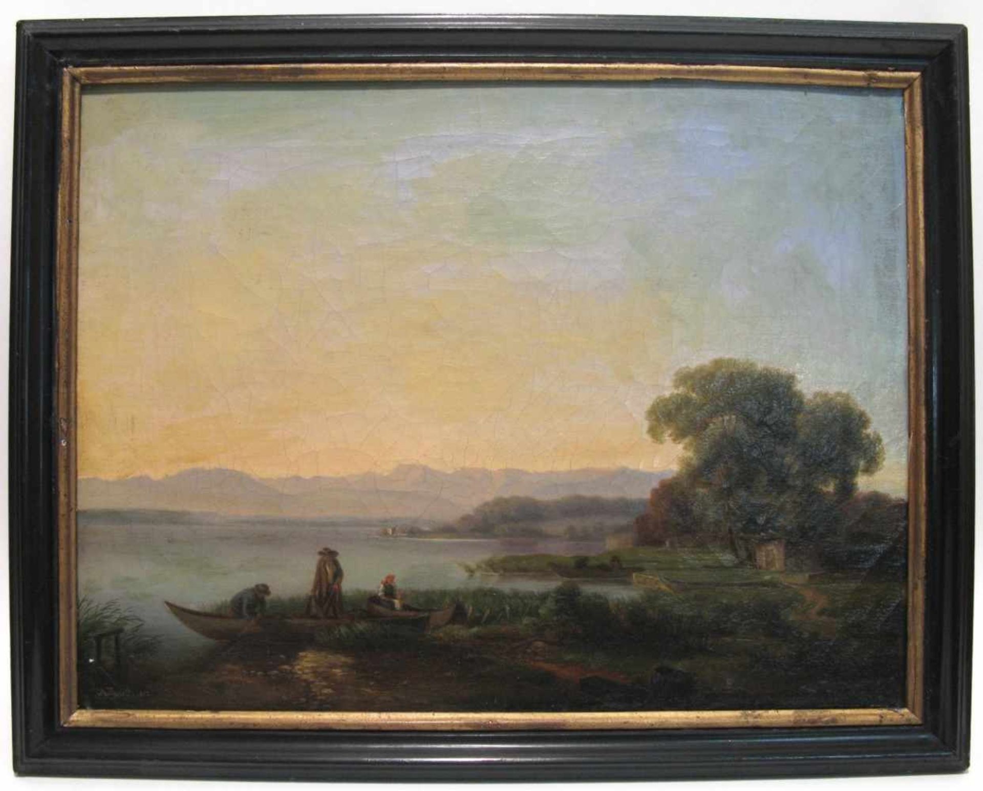 Busold (?), A. 19. Jh. Busold (?), A., 19. Jh. Starnberger See von Nordwesten Öl/Lwd. 28 x 37 cm. L.
