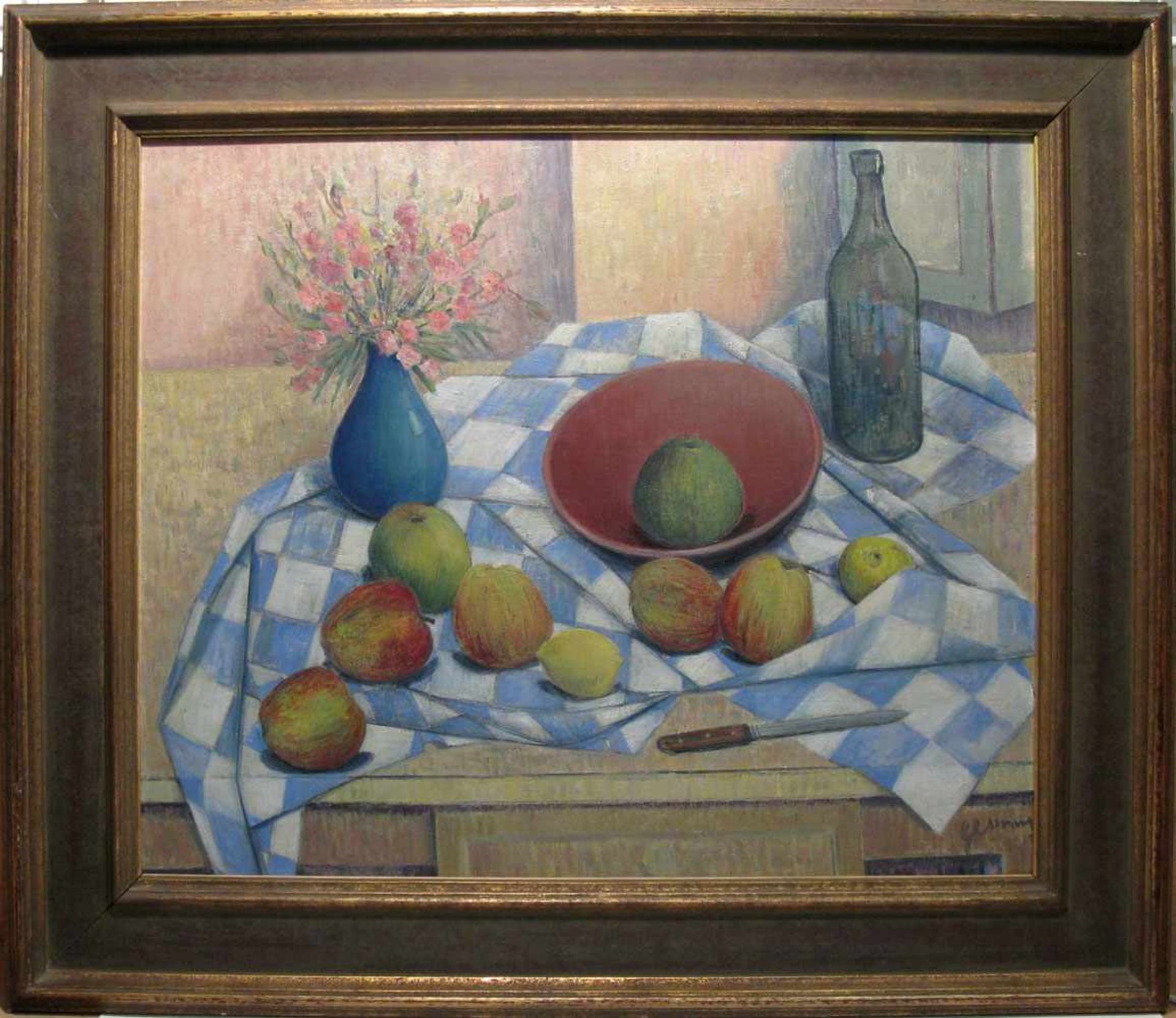 Gésinus-Visser, Bob 1898 Haarlem - 1978 Cannes Stillleben mit Äpfeln Öl/Lwd. 60 x 73 cm. R. u.