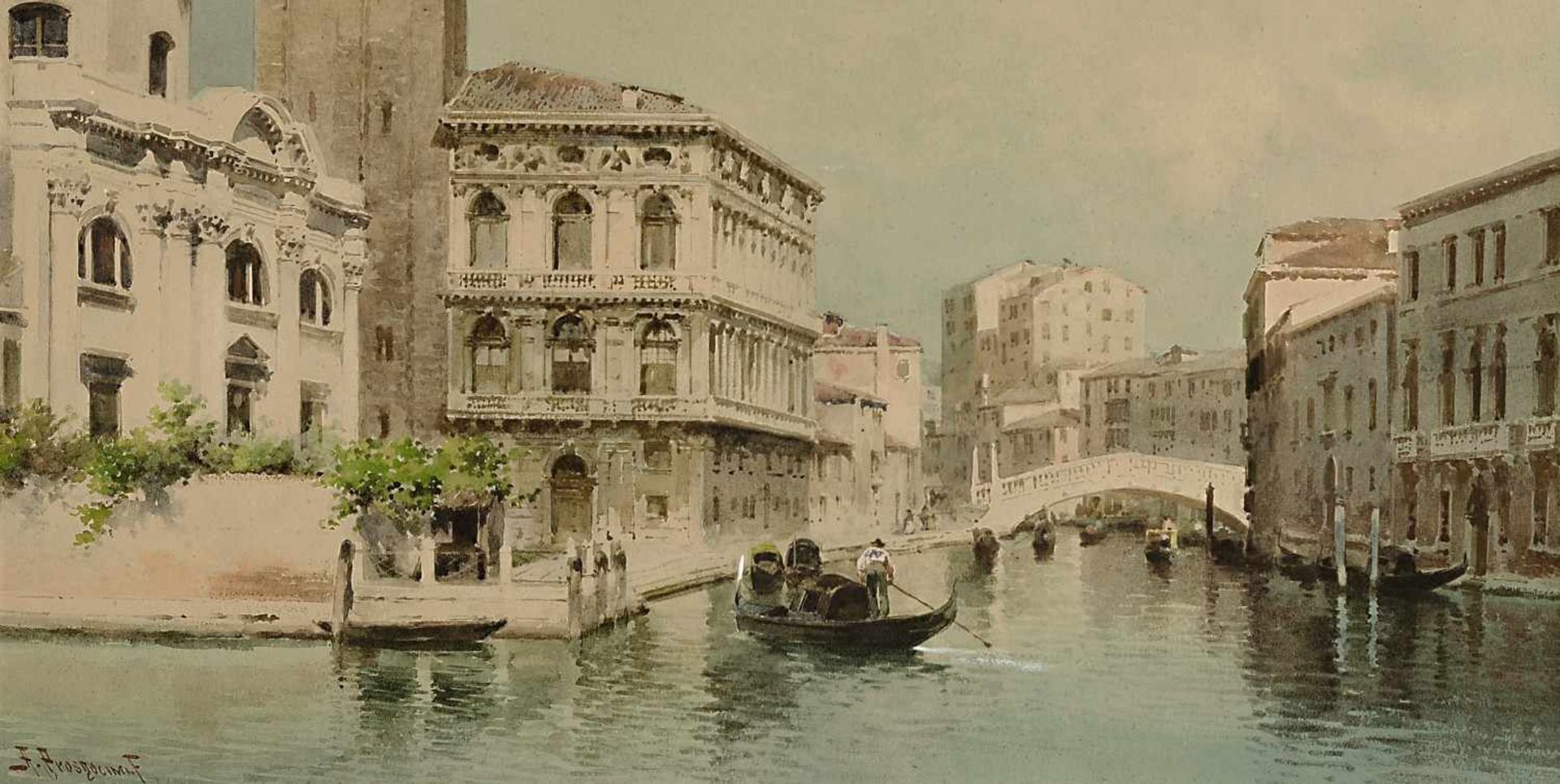 Prosdocimi, Alberto 1852 - 1925 Prosdocimi, Alberto, 1852 - 1925 Venedig mit Blick auf San Geremia