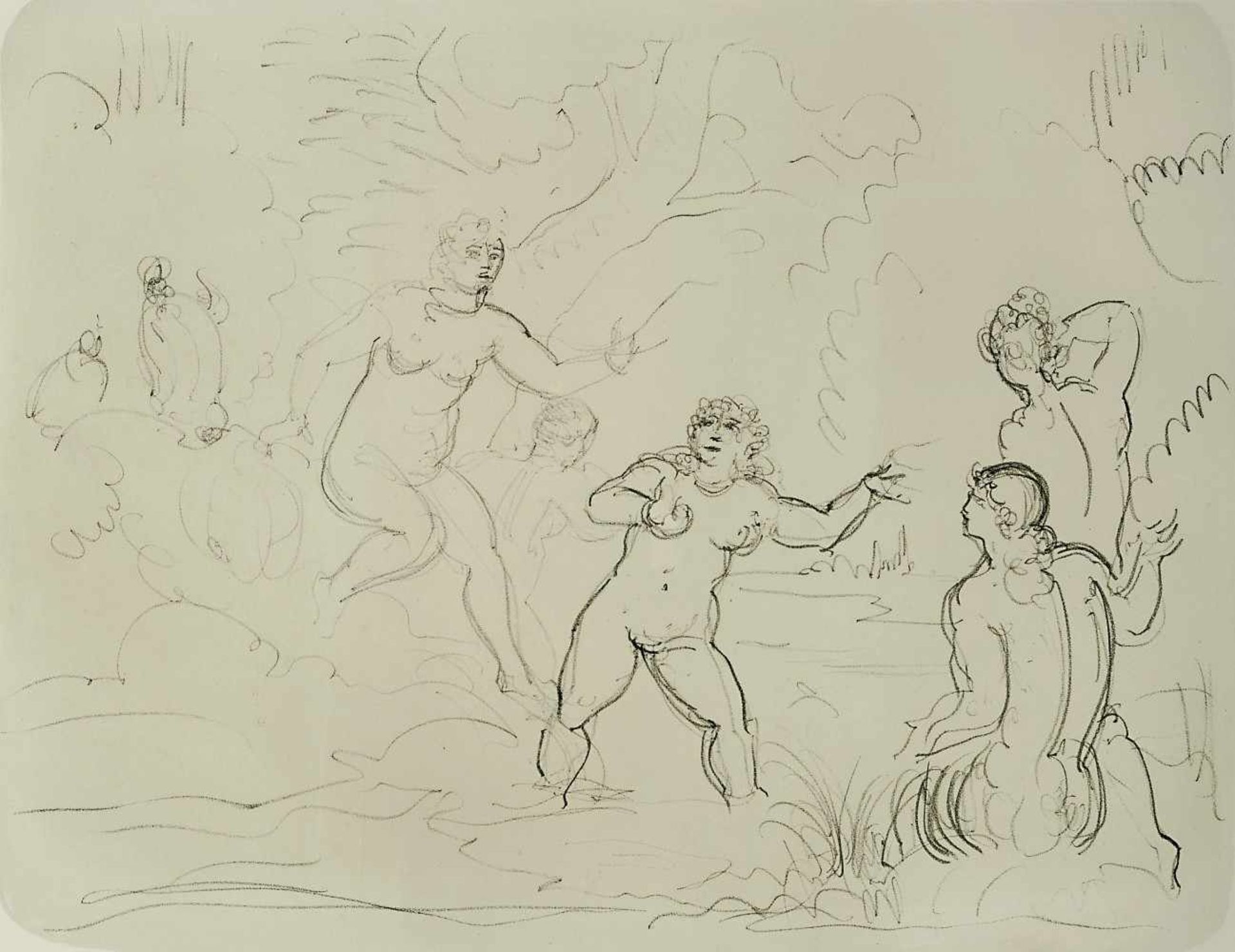 Derain, André 1880 Chatou - 1954 Garches "Baigneuses à la plage" Lithographie BA: 38,5 x 50 cm