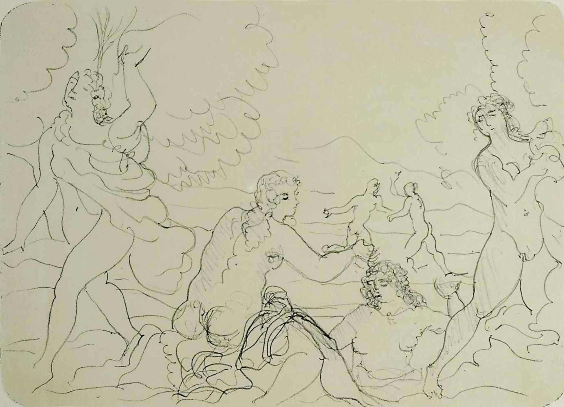 Derain, André 1880 Chatou - 1954 Garches "Baigneuses à la plage" Lithographie BA: 28,5 x 39 cm