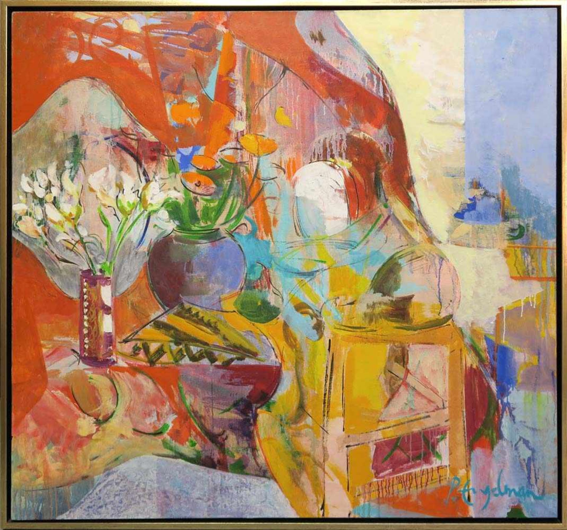 Engelman, Pietgeb. 1953 Paris, lebt und arbeitet in Griechenland und Südfrankreich"Desserte à l'