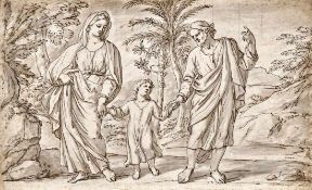 Giani, Felice (Attrib.) Heiliger Wandel (San Sebastiano Curone 1758-1823 Rom) Heilige Familie bei