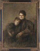 Lenbach, Franz von Portrait einer Mutter mit Tochter (Schrobenhausen 1836-1904 München) Öl/Lwd.