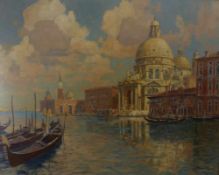 Mercker, Erich Der Canal Grande in Venedig mit Blick auf Santa Maria della Salute (Zabern 1891-