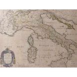 Sanson d'Abbeville, Nicolas "Italia Antiqua cum Insulis Sicilia, Sardinia & Corsica" (Abbeville