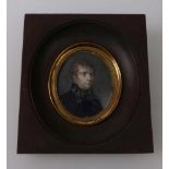 Napoleon Bonaparte Um 1800 Ovales Portrait des 30-jährigen Korsen, auf Rückseite handschiftl.