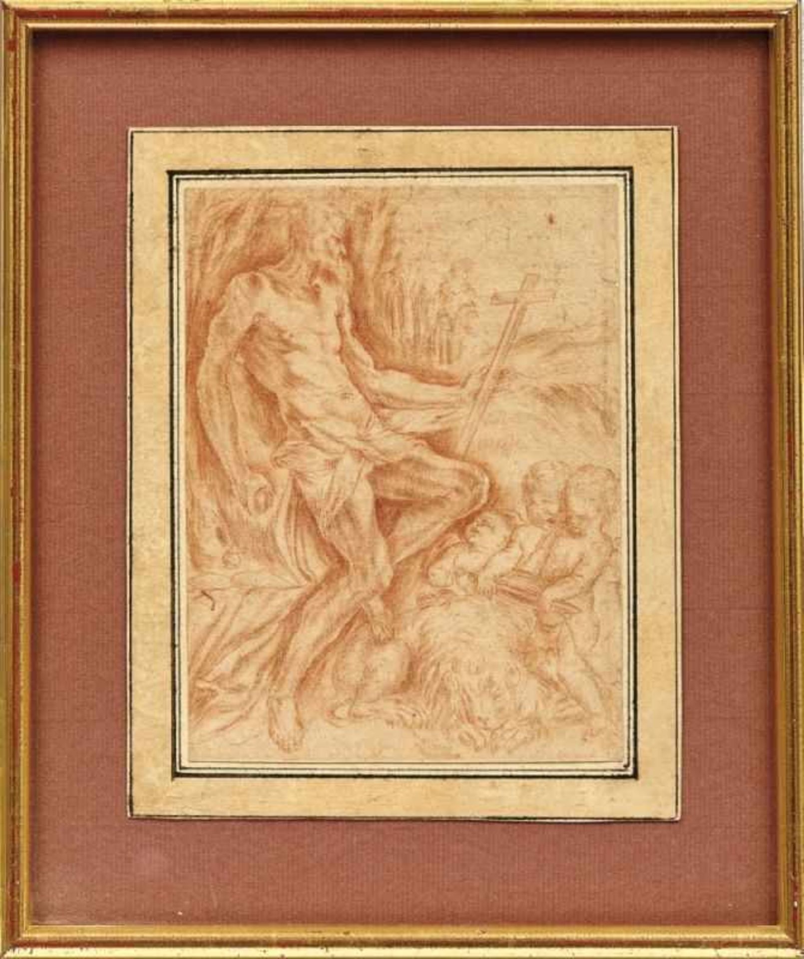 Testa, Pietro (Attrib.) Der heilige Hieronymus als Asket (Lucca 1611-1650 Rom) Zu seinen Füßen der