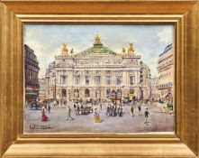 Zeytline, Léon Blick auf die Opéra Garnier in Paris (Paris 1885-1962 Mulhouse) Aquarell/Papier.