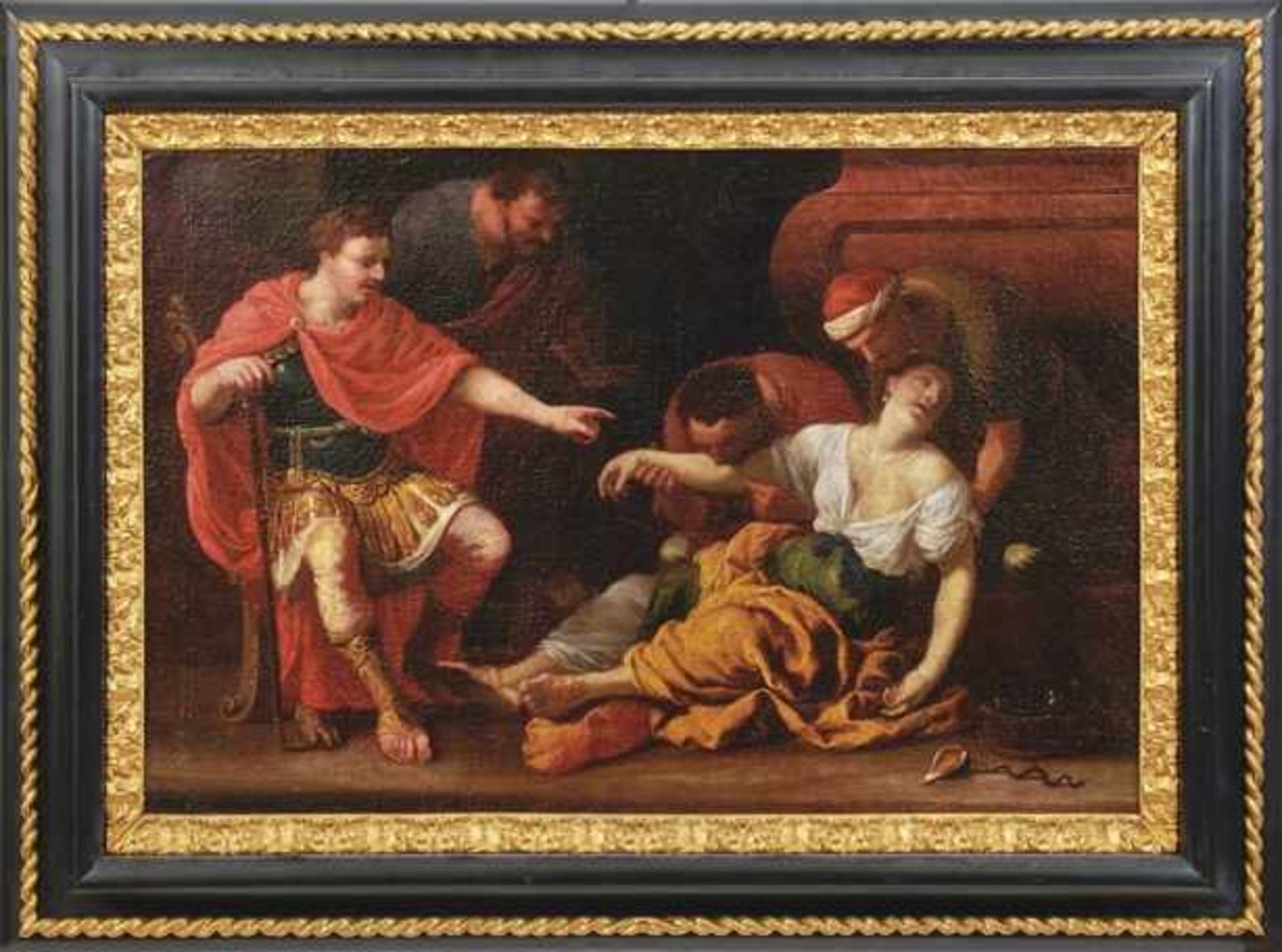 Heiss, Johann Der Tod der Kleopatra (Memmingen 1640-1704 Augsburg) Der links thronende Oktavian