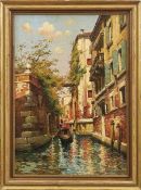 Zolla, Venanzio Blick in einen Kanal in Venedig (Colchester 1880-1961 Turin) Öl/Lwd. Rechts unten