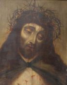 Christus mit der Dornenkrone 18. Jh. Öl/Holz. 35 x 27,5 cm. Altmeistergemälde, Religiöse