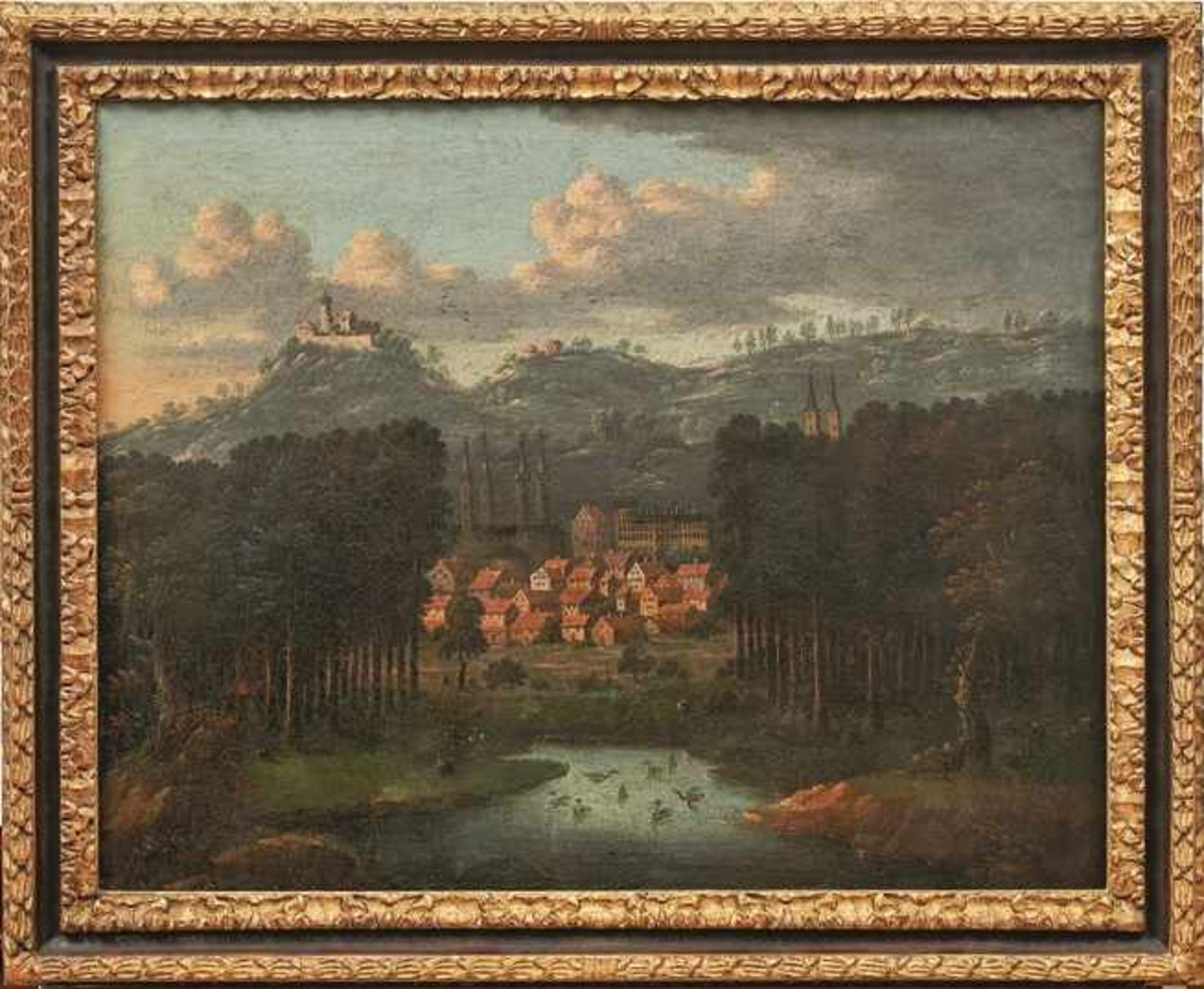 Bemmel, Johann Christoph von (Attrib.) Blick von Seehof nach Bamberg (Nürnberg 1717-1788 Bamberg)