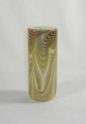 Vase Okra Glass Studio, 1986 Zylindrischer Korpus. Farbloses Glas, innen milchweiß unterfangen,