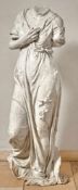 Torso der Flora Wohl Italien, E. 18./A. 19. Jh. Im Kontrapost stehende, in langes Gewand