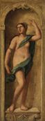 Venezianische Schule des 18. Jh. Weibliche allegorische Figur in einer Nische Öl/Lwd., doubl. 158