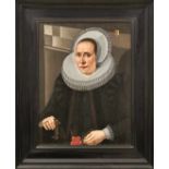 Portraitpendants Niederlande, 17. Jh. Bildnis einer vornehmen Dame im Alter von 55 Jahren und