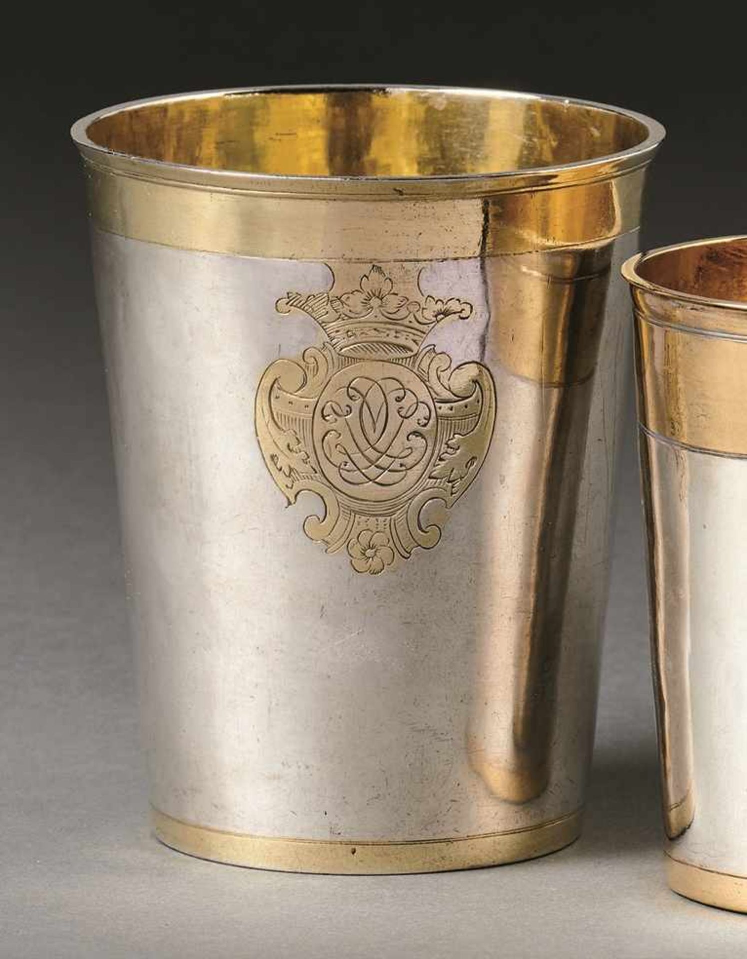 Großer Becher Königsberg, um 1735 Michael Christian II. Hetsch (Mstr. 1731-37). Konisch mit