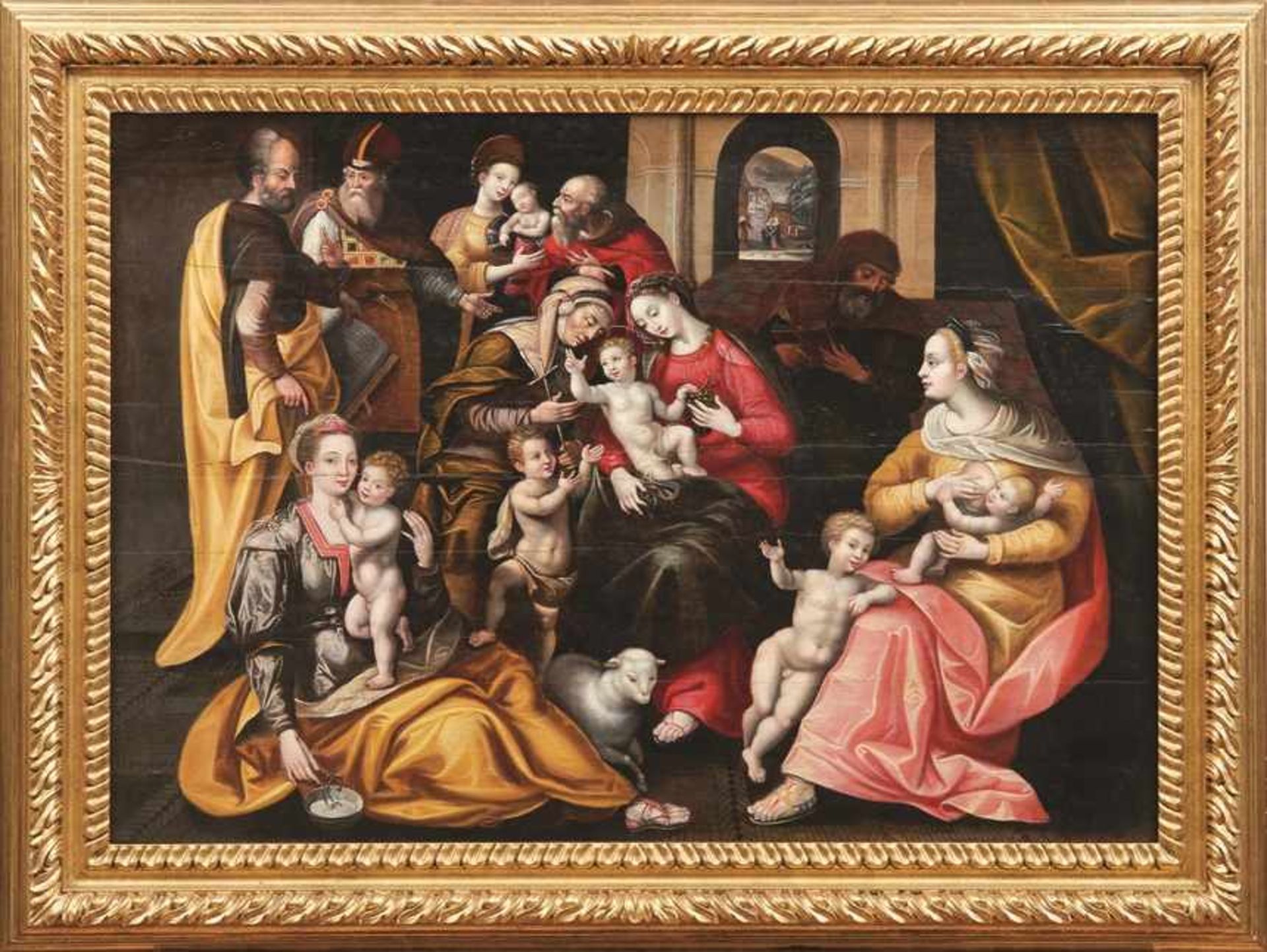 Vos, Marten de - Nachfolger Die Heilige Sippe (Antwerpen 1532-1603 ebd.) Dargestellt ist die Familie - Bild 2 aus 2