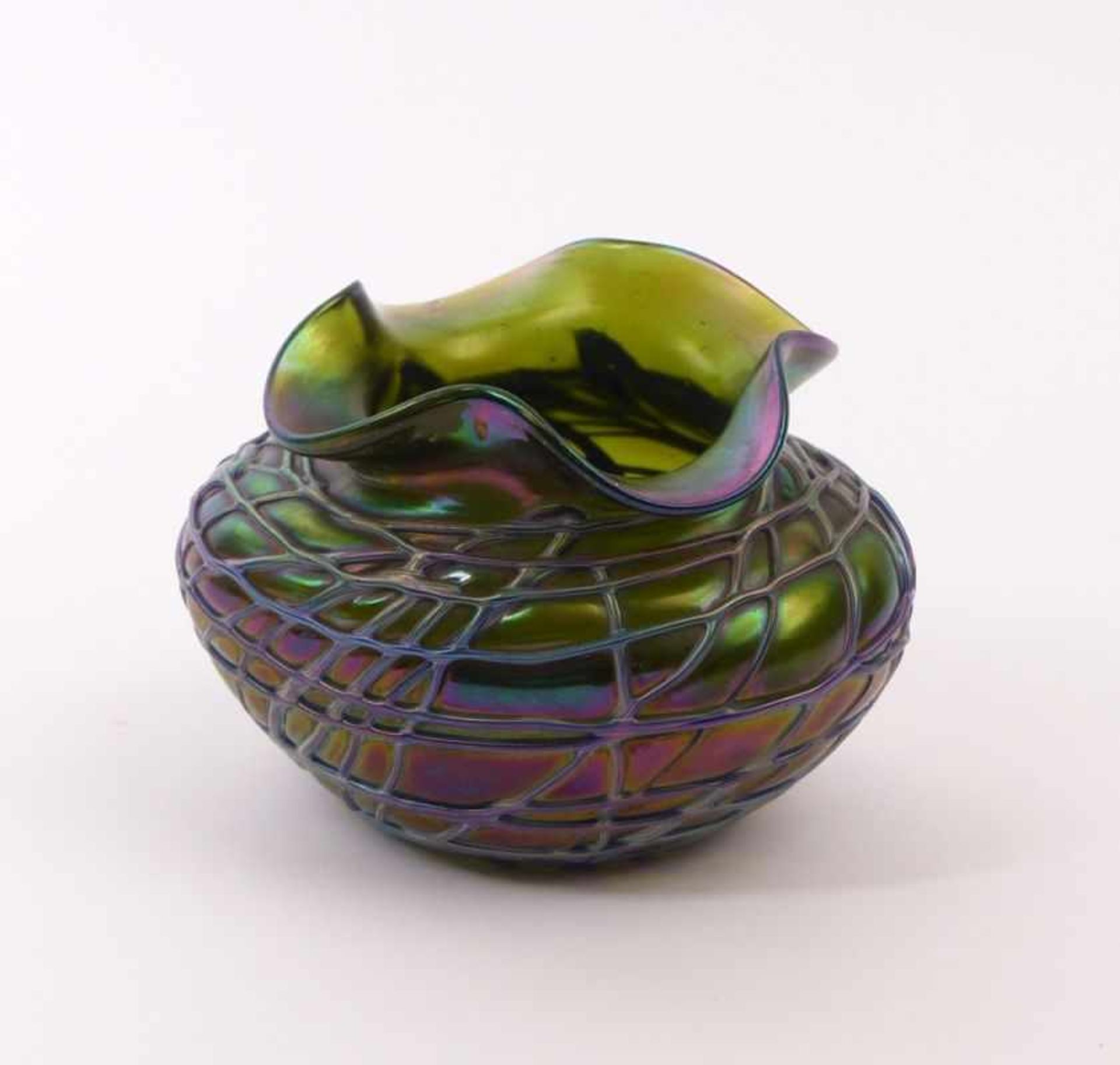 Kleine Vase Gebr. Pallme-König & Habel, Kosten bei Teplitz - 1900-1905 Bauchiger Korpus mit