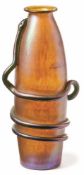 Vase mit Schlange Johann Loetz Witwe, Klostermühle - um 1900 Schlanker, balusterförmiger Korpus