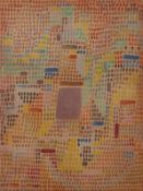 Klee, Paul "Mit dem Eingang" (Münchenbuchsee 1879-1940 Muralto) Farblithographie nach dem Aquarell