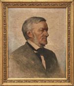 Portraitmaler des 19. Jahrhunderts Bildnis Richard Wagner Öl/Lwd. 61 x 49,5 cm.