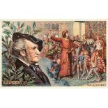 Seltene Postkartensammlung mit Wagner-Motiven Um 1900 Ca. 767 Stück in zwölf Alben; teils