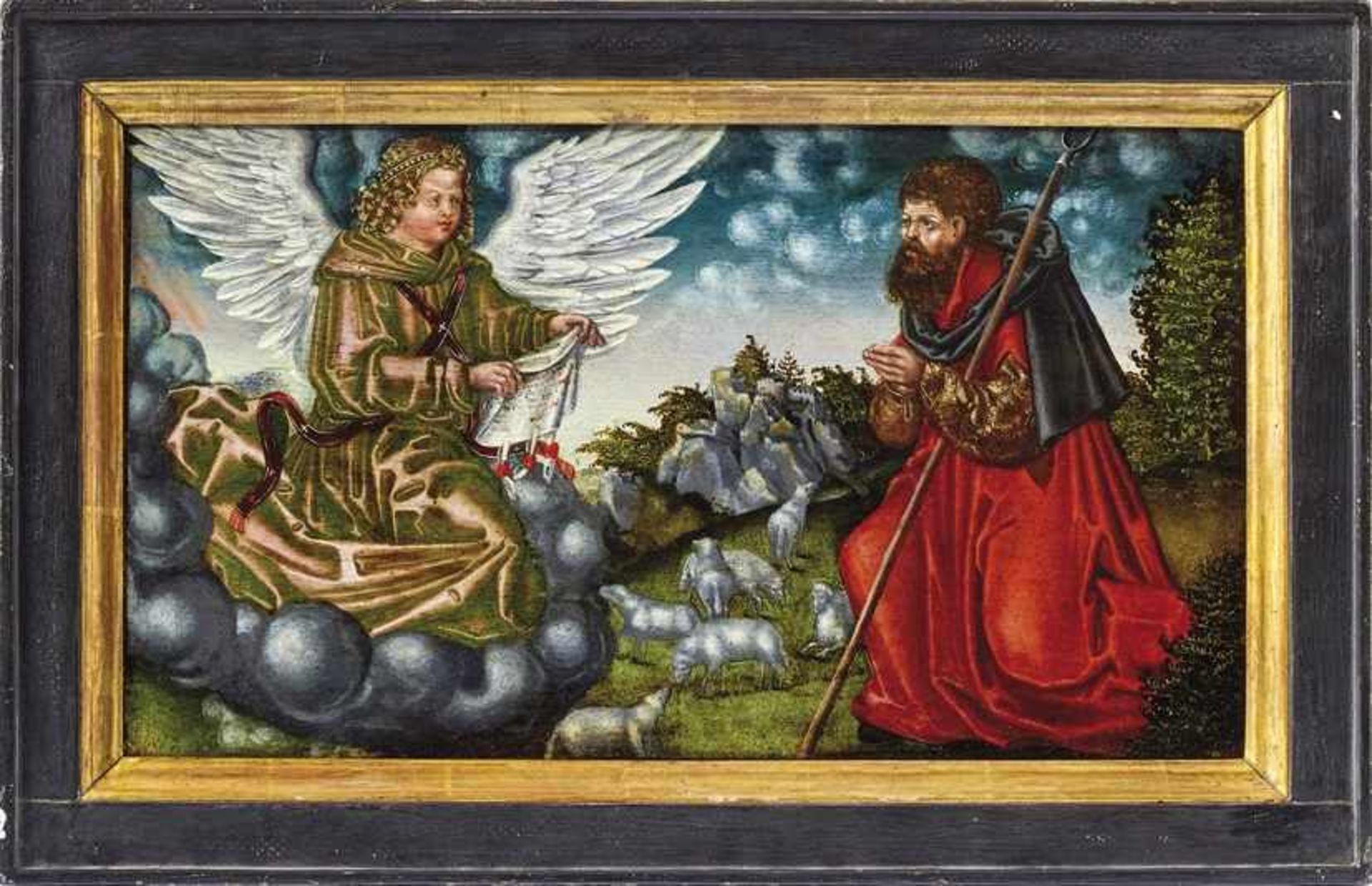Cranach, Lucas der Ältere - WerkstattVerkündigung an Joachim(Kronach 1472-1553 Weimar) Öl/Holz,