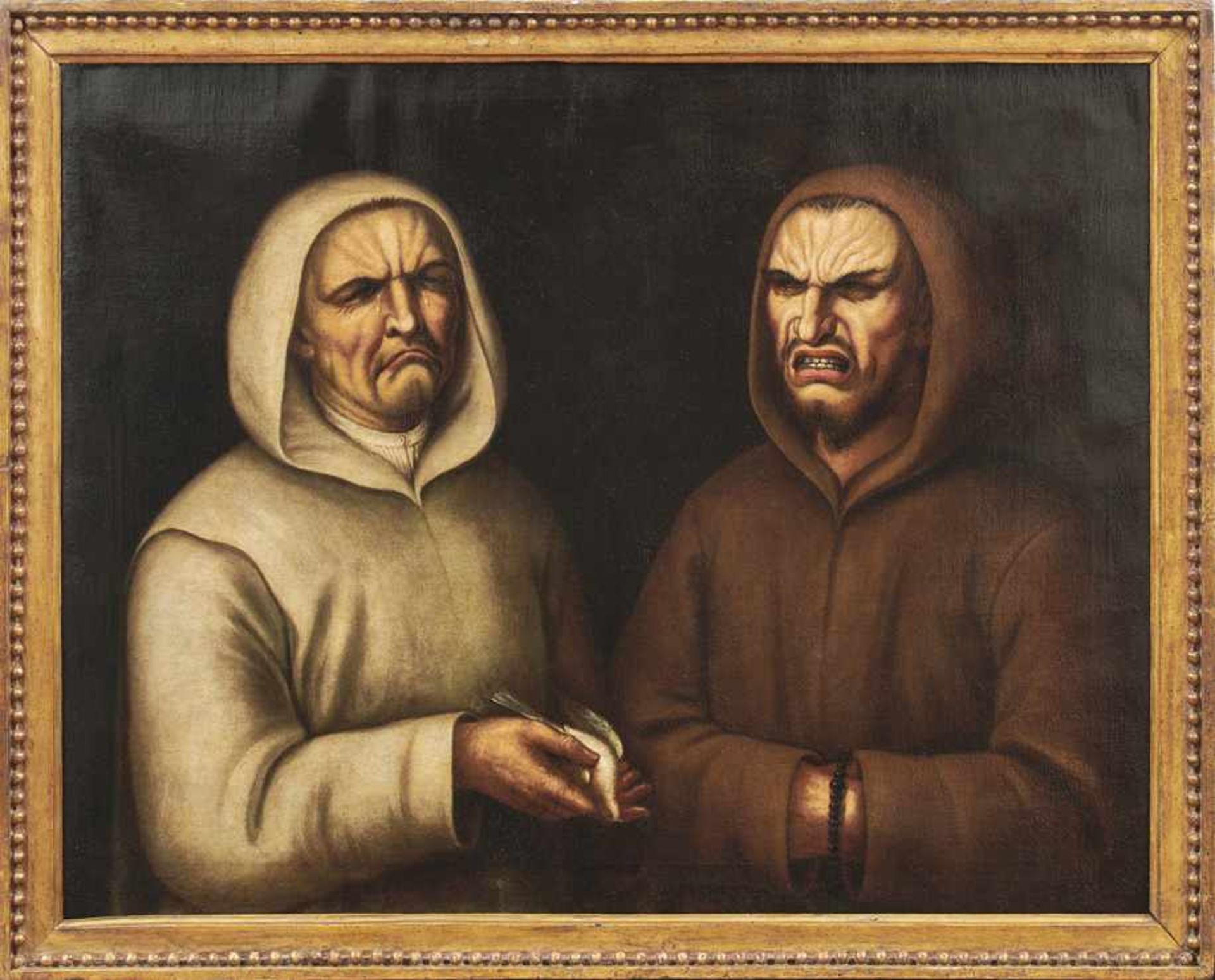 Frangipane, Niccolò (Attrib.)Franziskus und Dominikus trauern um einen toten Vogel(Padua od. Udine