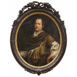 Portrait des Julius Wilhelm Graf von Rottal2. H. 17. Jh.Ovales Bildnis, verso ausführlich bez. "