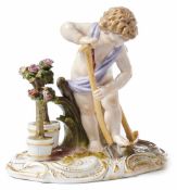 Amor als Gärtner - Allegorie der "Erde"Meissen, 2. H. 19. Jh.Modell von Johann Joachim Kändler um