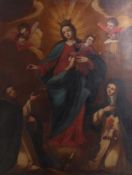 Madonna mit Heiligen18. Jh.Maria mit dem Jesusknaben, umgeben von der heiligen Katharina von Siena