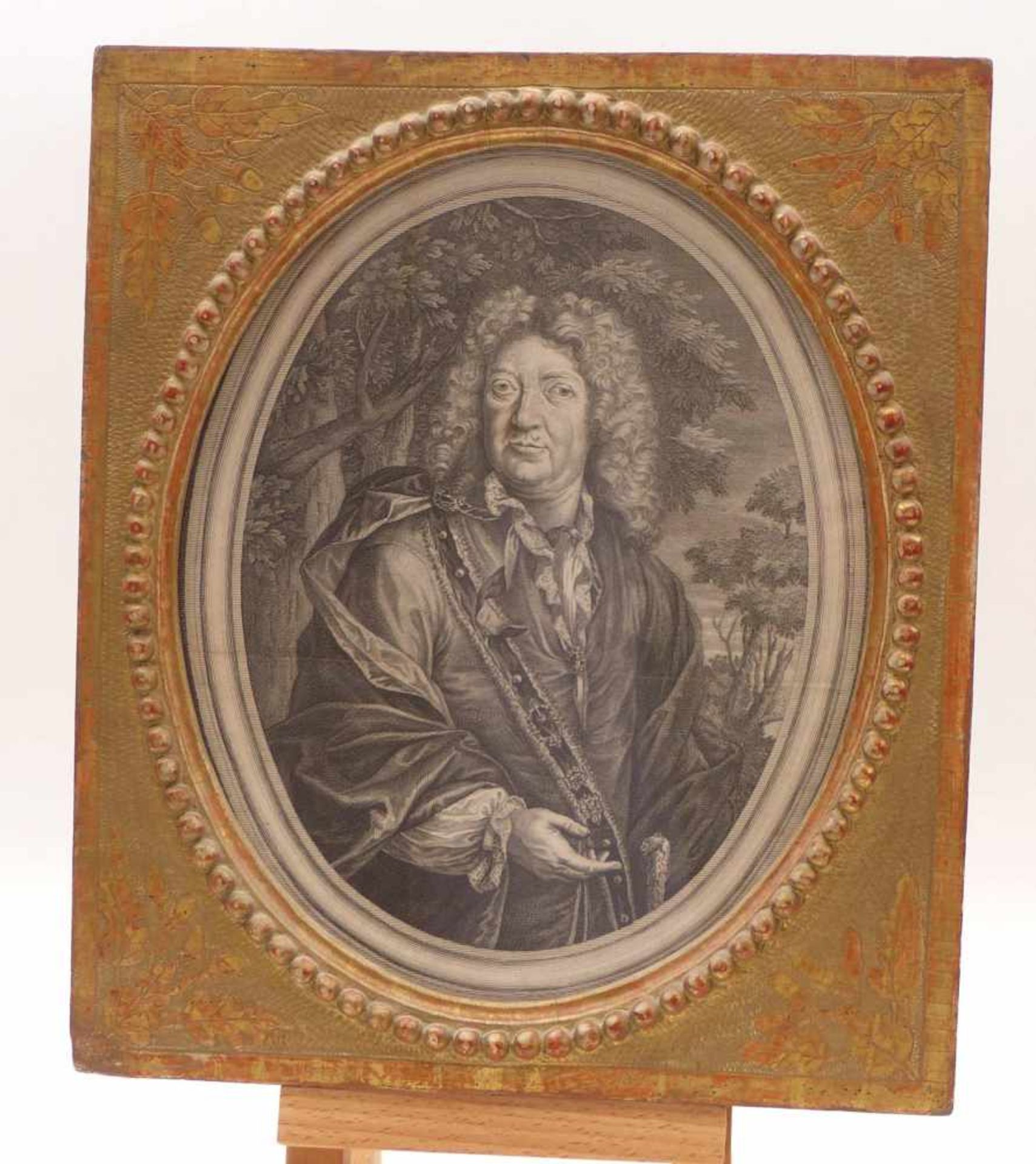 Böllmann, HieronymusBildnis des Georgivs Bvrcard. Löffelholz a Colberg(Um 1706-30 tätig in Nürnberg) - Bild 2 aus 2