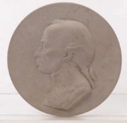 Schütz, SiegmundPortraitplakette Immanuel Kant(Dessau 1906-1998 Berlin) Für KPM Berlin 1939. Runde