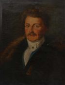Portraitmaler des fr. 19. JahrhundertsBildnis eines vornehmen Herren mit Orden und ZobelumhangÖl/