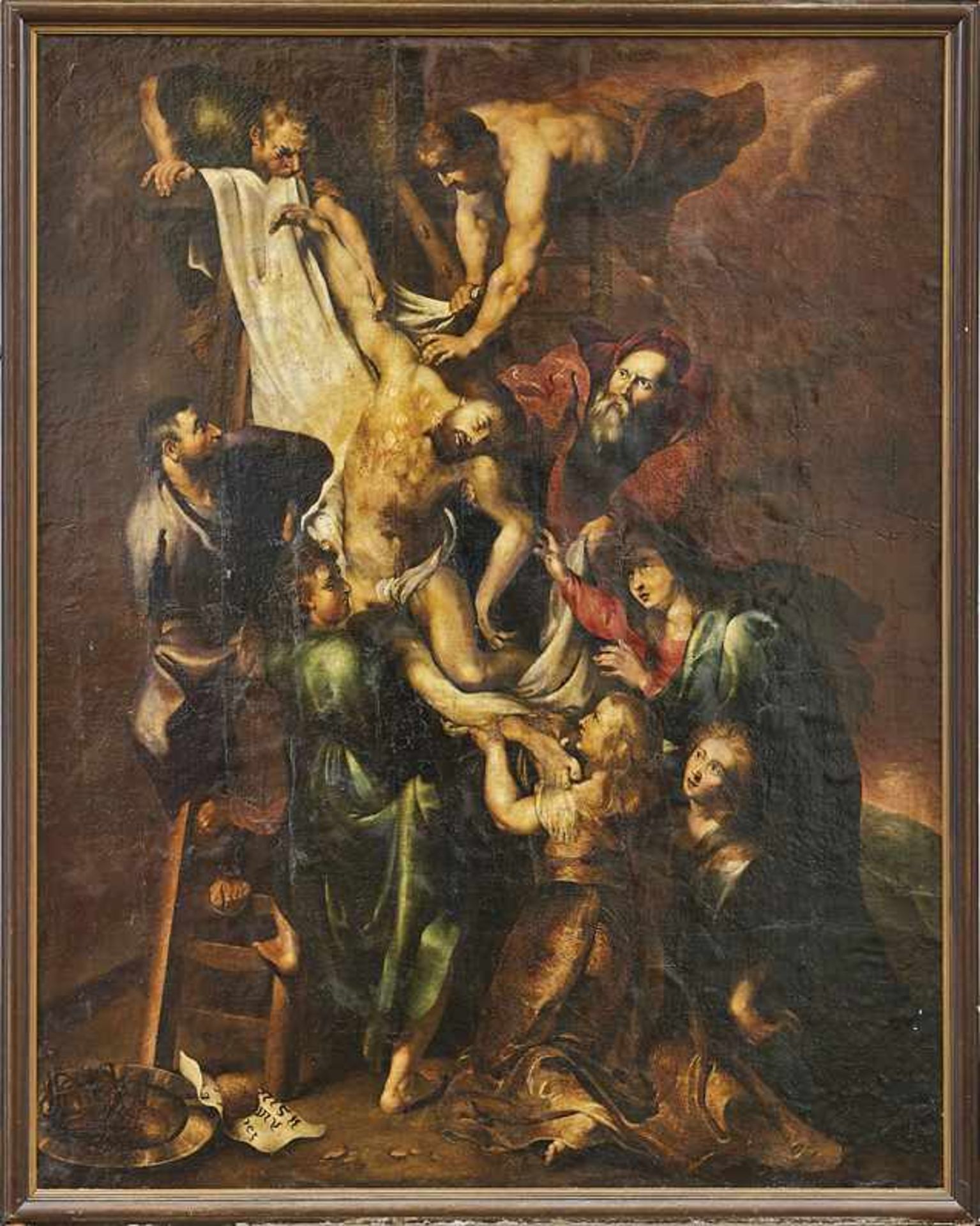 Rubens, Peter Paul - meisterliche Kopie des 18. JahrhundertsKreuzabnahmeÖl/Lwd., auf Hartfaserplatte