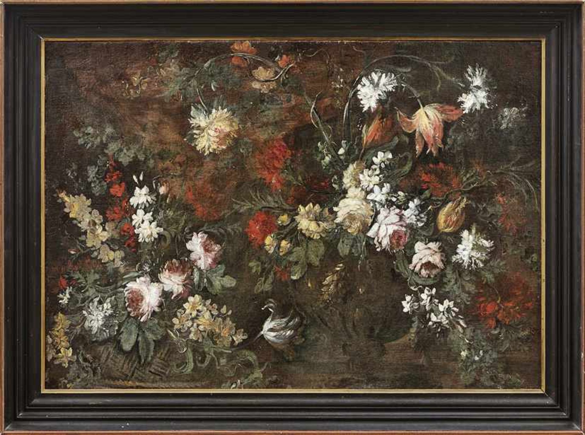 Caffi, Margaritha (Attrib.)Blumenstillleben(Cremona 1647-1710 Mailand) Üppig aufgeblühte Bouquets in