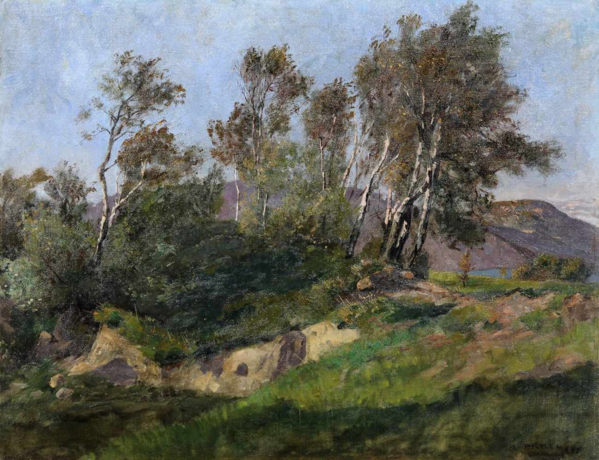 Hermann Prell, Sommer auf Bornholm. 1898. Hermann Prell 1854 Leipzig  1922 Dresden-LoschwitzÖl