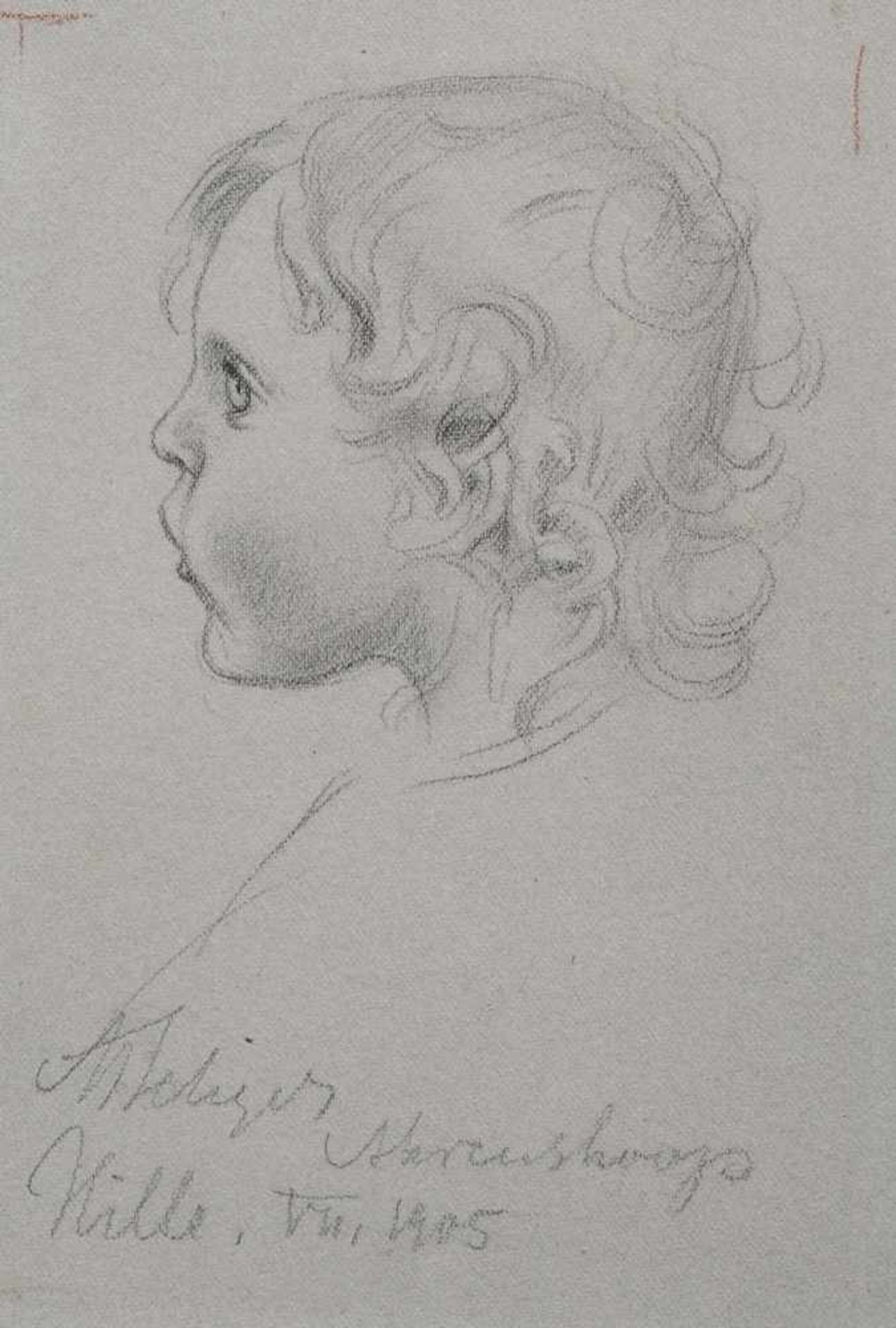 Max Seliger, Vier Kinderstudien aus Ahrenshoop. 1900/1905. Max Seliger 1865 Bublitz (Pommern)  1920 - Bild 2 aus 4