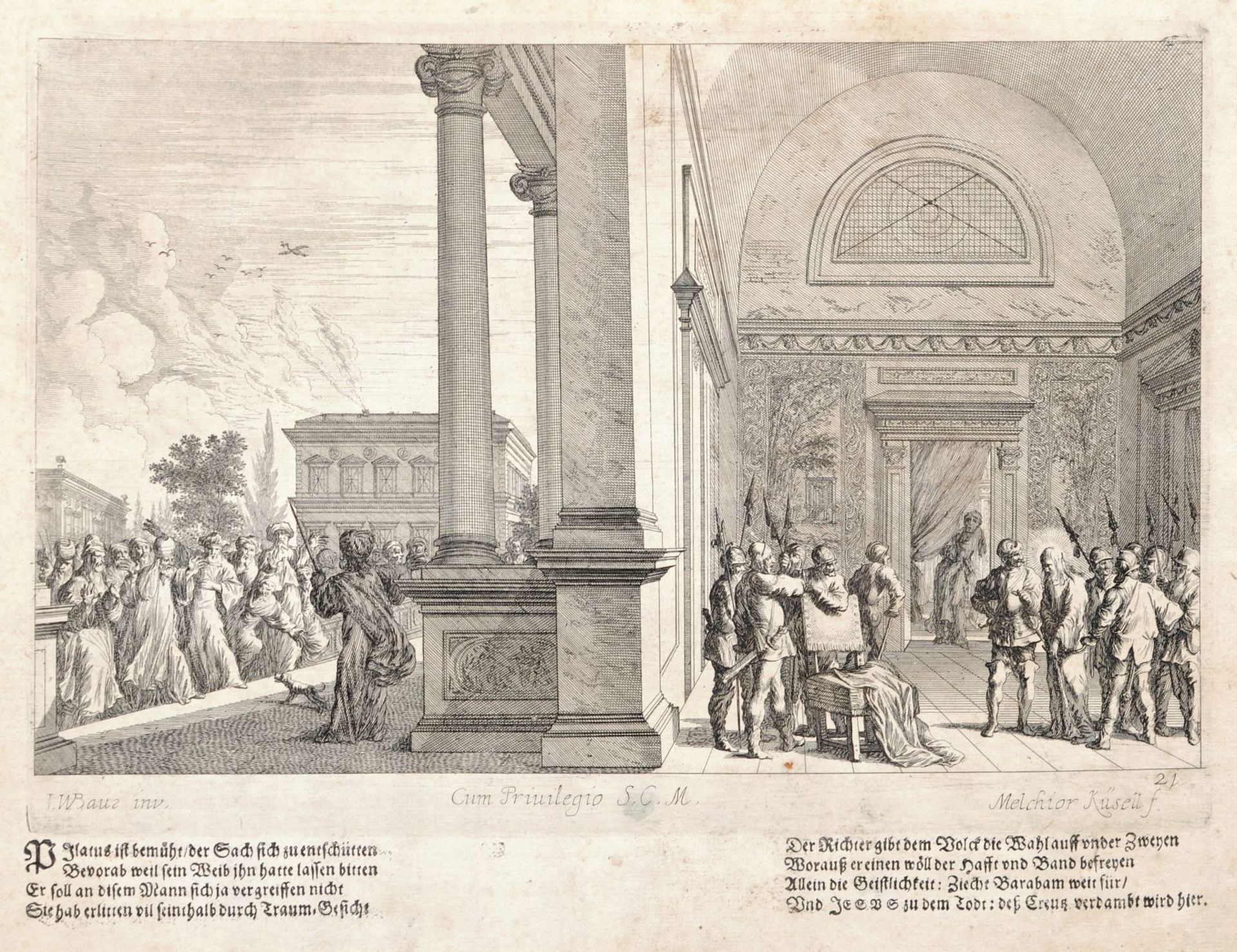 Melchior Küsel, Fünf Szenen aus der Leidensgeschichte Christi. 2. H. 17. Jh. Melchior Küsel 1626 - Image 3 of 5