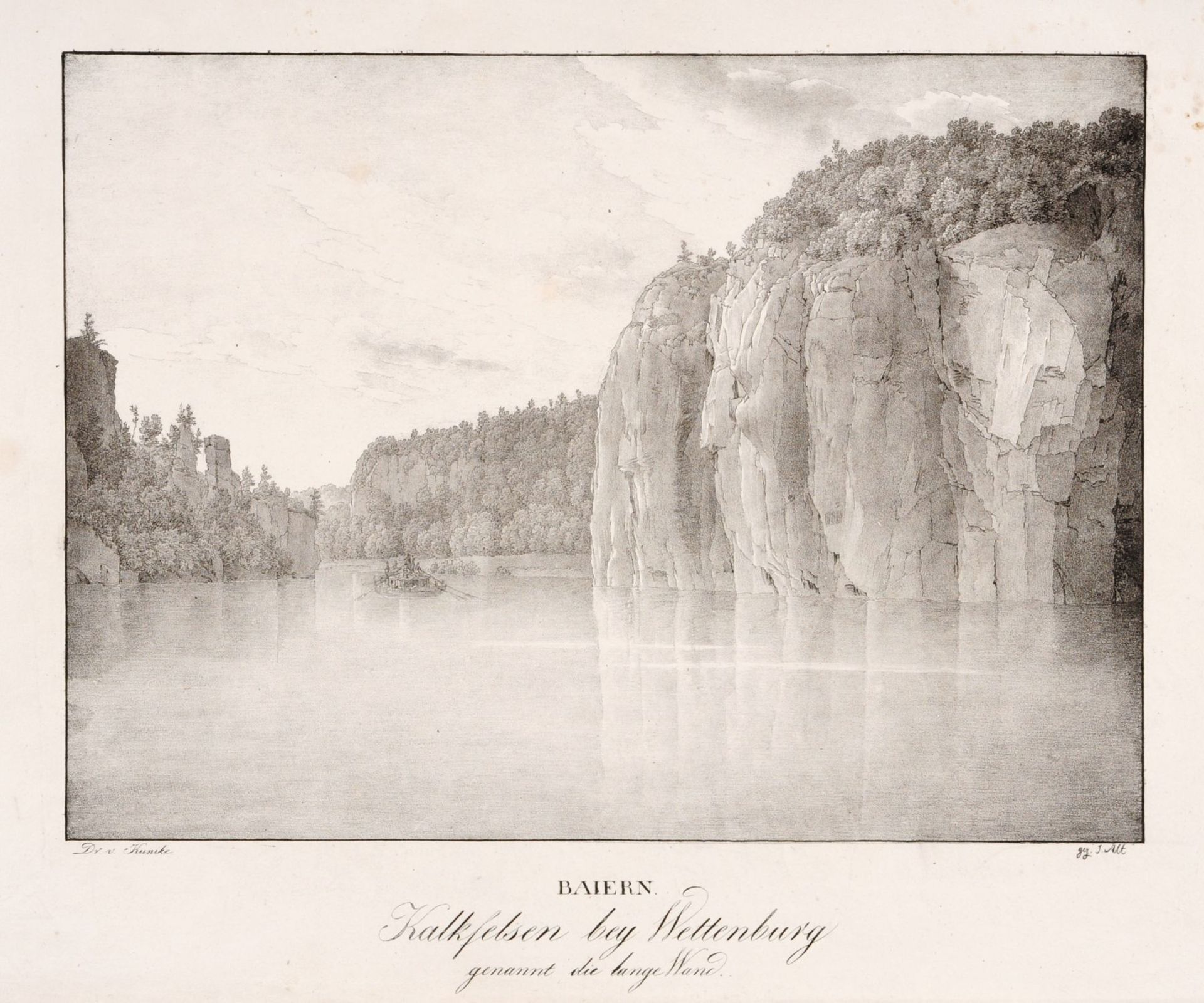 Jacob Alt "Baiern" (Sieben Ansichten). 1820er Jahre. Jacob Alt 1789 Frankfurt/Main  1872 - Bild 4 aus 7