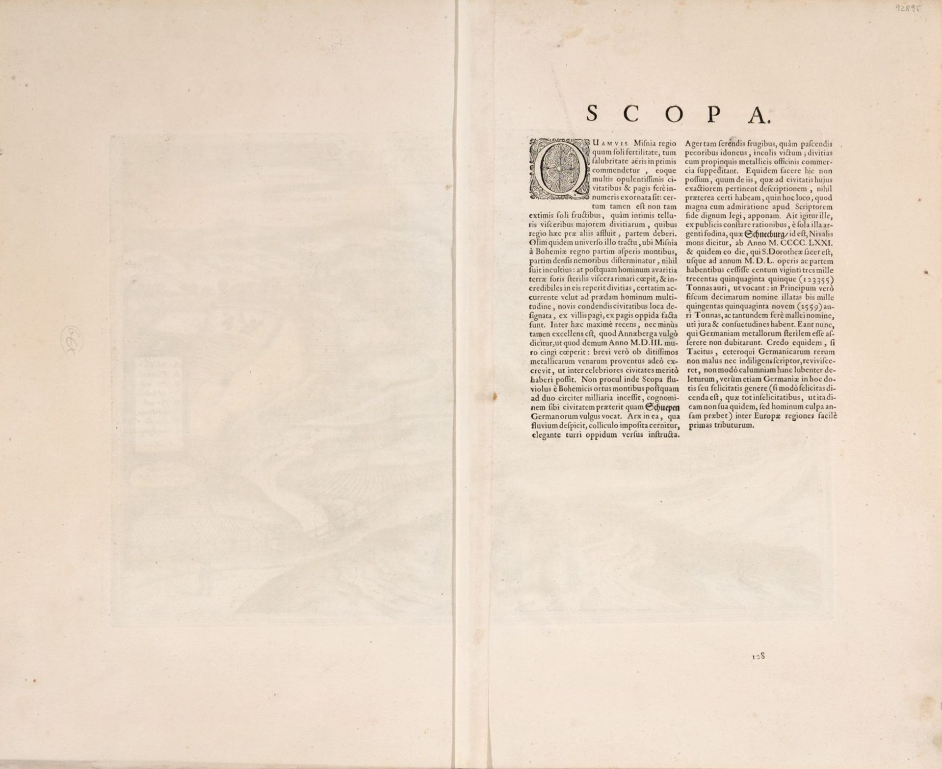 Georg Houfnag "Scopa vulgo Schvepa" (Ansicht von Zschopau). 1617. Georg Houfnag 17. Jh.Georg Braun - Bild 2 aus 2