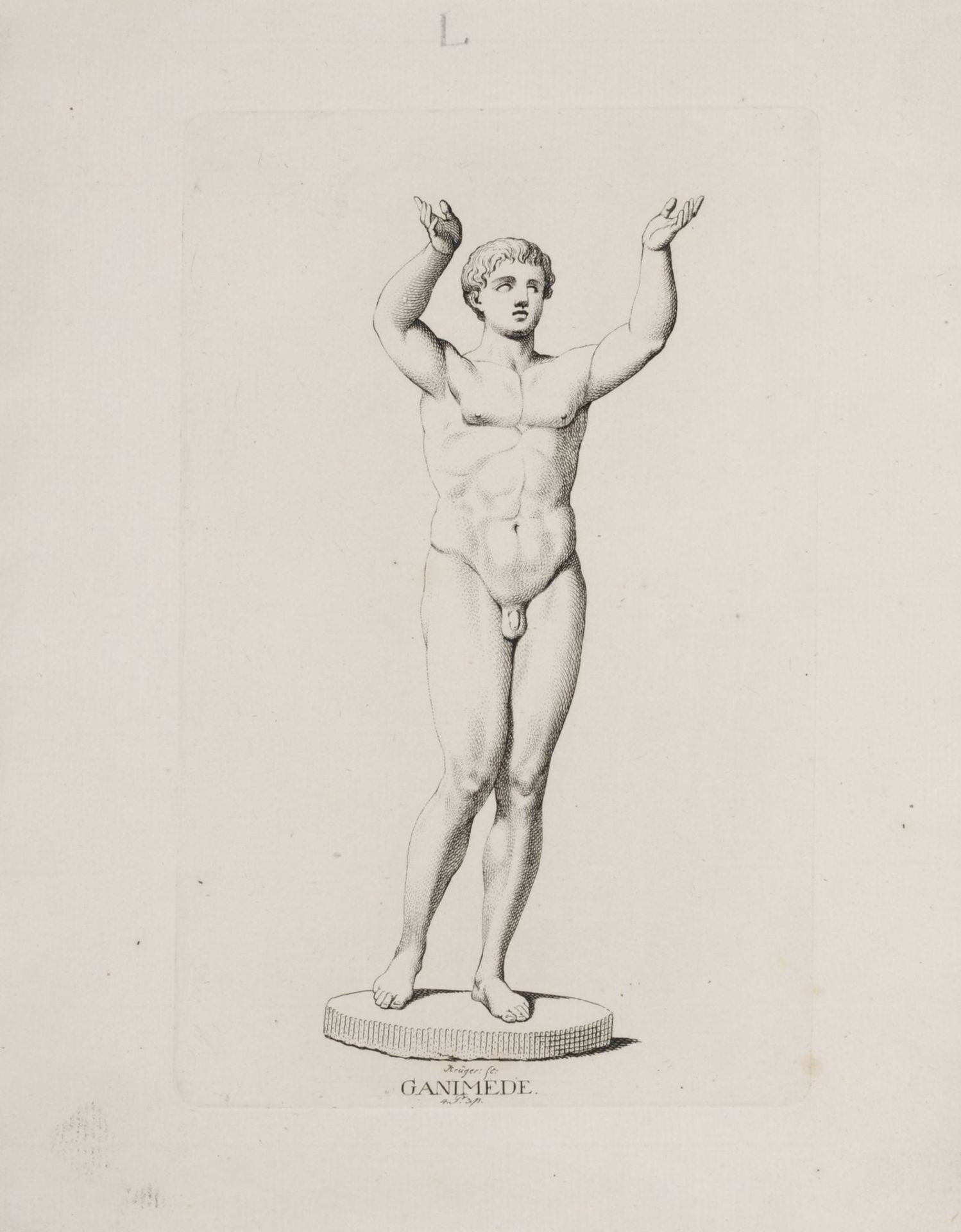 Ephraim Gottlieb Krüger und J. G. Seiffert, Konvolut von 22 Kupferstichen nach antiken Skulpturen. - Image 7 of 9