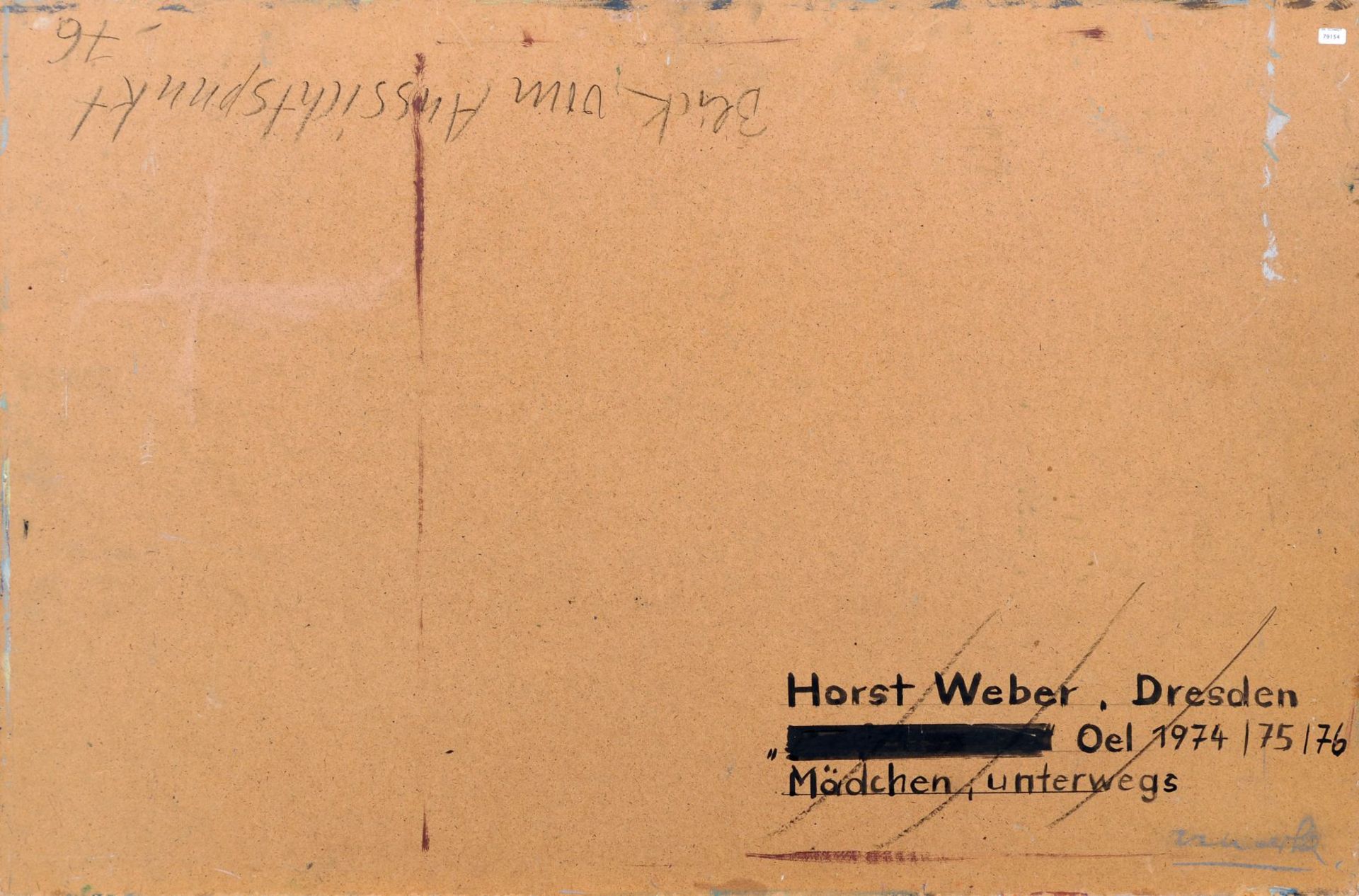 Horst Weber "Blick vom Aussichtspunkt". 1976. Horst Weber 1932 Olbersdorf/Oberlausitz  1999 - Bild 2 aus 2