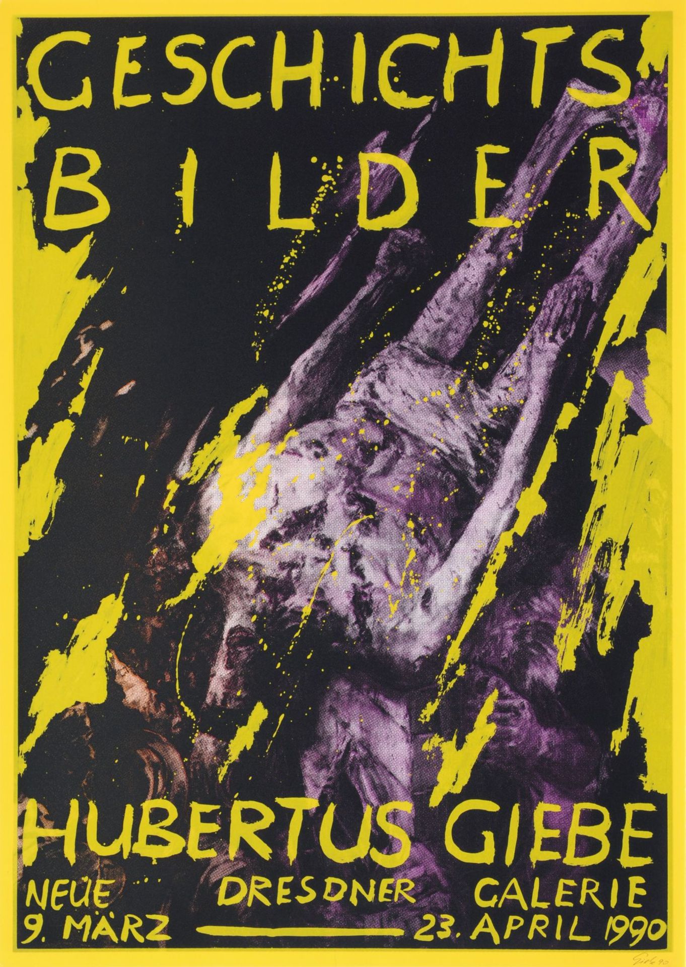 Hubertus Giebe "10 Jahre Galerie Mitte"/"Geschichtsbilder". 1989/1990. Hubertus Giebe 1953